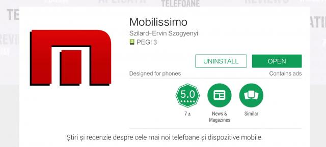 Aplicaţia Mobilissimo.ro primeşte o nouă versiune; Iată ce trebuie să faceţi pentru a avea acces la ea