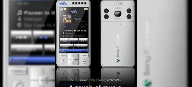 Telefonul concept Sony W520i ni se prezinta
