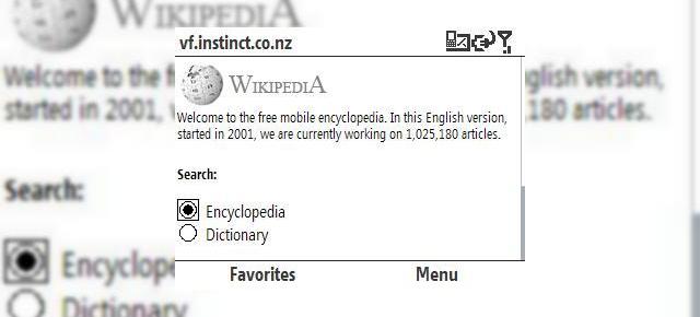 Varianta mobila de Wikipedia, acum prin Vodafone Live!