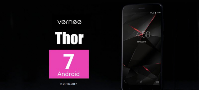 Vernee Thor primește actualizarea la Android 7.0 Nougat! Telefon de buget cu 3 GB RAM și scanner de amprente! 