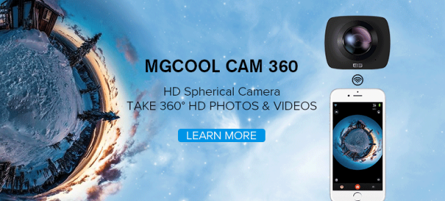 MGCOOL CAM 360 este o cameră video ce poate filma la 360 grade chiar și sub apă; costă 99.99 dolari!