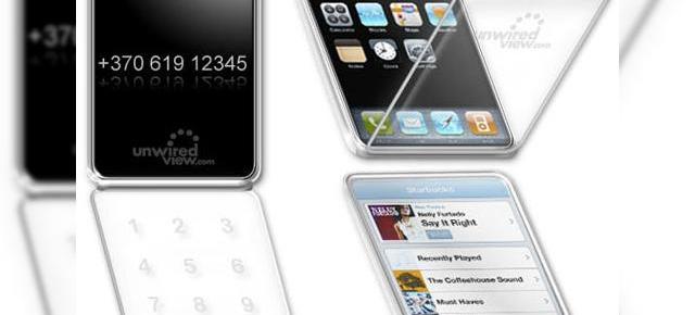 iPhone 2.0 sau 3.0, un telefon cu clapeta si 2 touchscreen-uri?