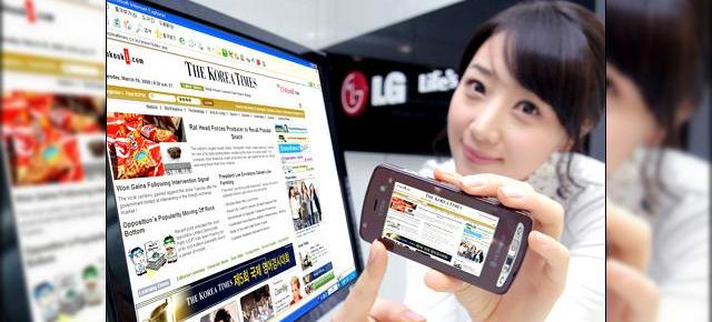 LG lanseaza noul telefon "Touch-Web"