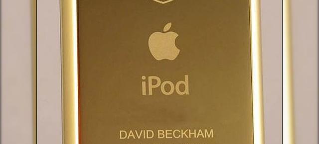 iPod Touch de aur pentru David Beckham