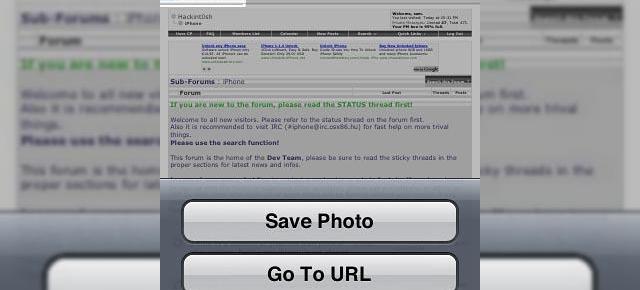 Salveaza imagini din browserul Safari cu noul firmware de pe iPhone