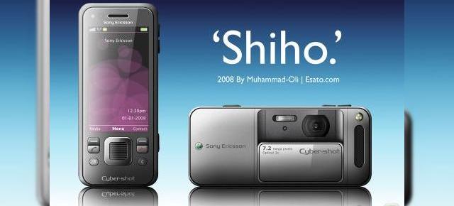 Telefonul Shiho, un Sony Ericsson Cyber-shot stralucit