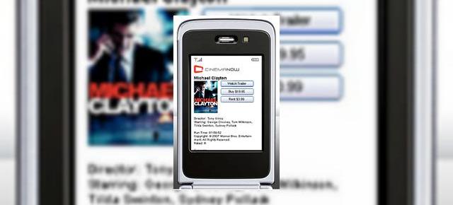 Inchiriaza filme de pe telefonul mobil cu CinemaNow