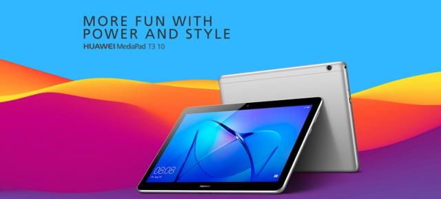 Huawei anunță tableta MediaPad T3 10; vine în variante cu 2 sau 3 GB RAM și rulează Android Nougat