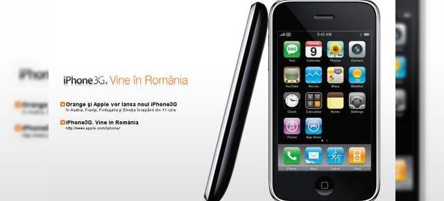 iPhone 3G se lanseaza in Romania prin Orange