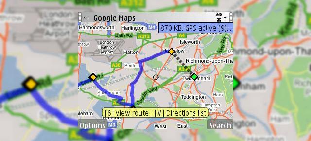 Google Maps, varianta S60 acum in versiunea 2.2