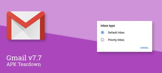Aplicația Gmail v7.7 ne va aduce noi metode de sortare a mesajelor primite în Inbox