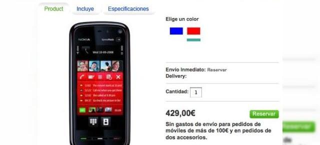 Pretul lui Nokia 5800 XpressMusic creste cu 150 de euro in Spania