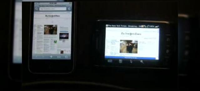 iPhone 3G versus BlackBerry Storm intr-un test al browserelor (Video)