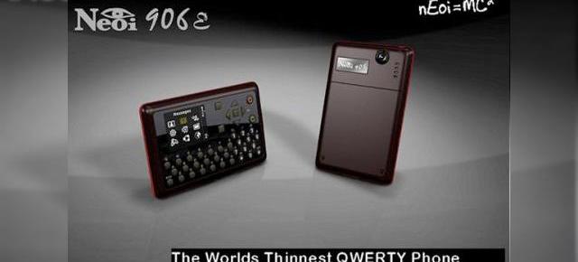 Neoi 906E este cel mai subtire telefon cu tastatura QWERTY din lume