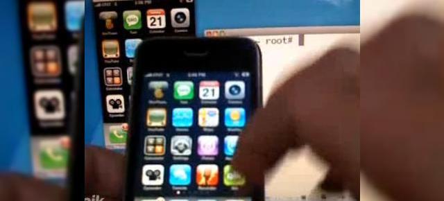 iPhone 3G deblocat software in premiera, surprins intr-un clip video