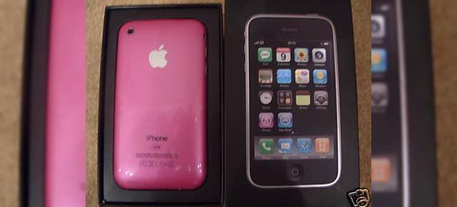iPhone 3G, in varianta roz pe eBay
