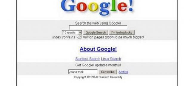 Google.com a fost înregistrat în urmă cu 20 de ani; Iată cum arăta pagina sa principală la început şi cum arată acum