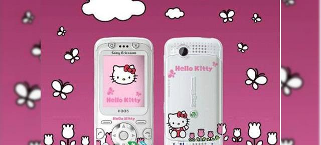 Sony Ericsson F305 Hello Kitty, un telefon roz pentru fetite