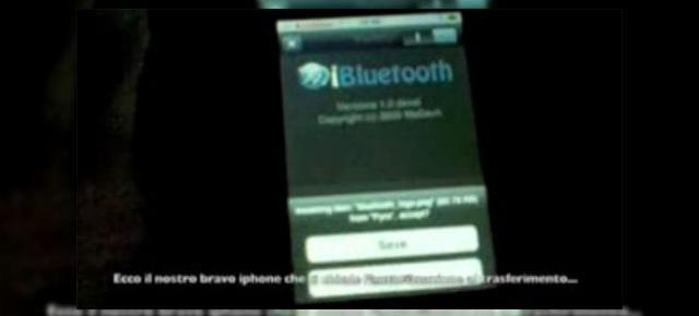 Primul transfer de fisiere prin Bluetooth pe iPhone