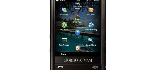 Samsung va produce un telefon Windows Mobile Giorgio Armani