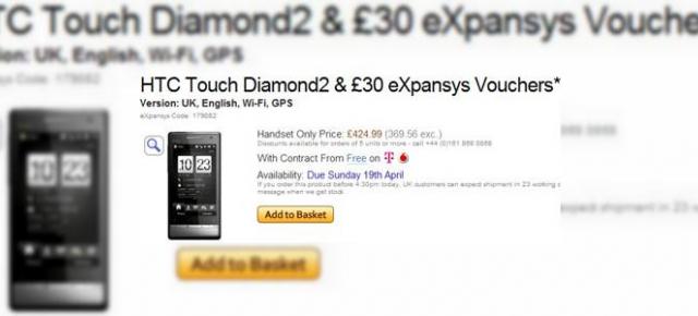HTC va lansa telefonul Touch Diamond2 pe 19 aprilie?