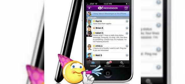 Yahoo lanseaza aplicatia Messenger pentru iPhone