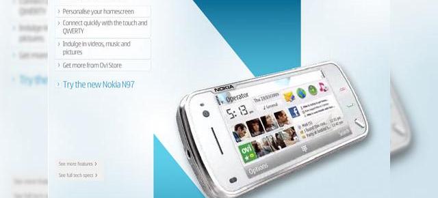 Nokia pune in vanzare telefonul N97, la pretul de 699 dolari