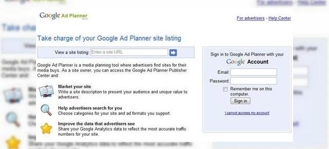 Google Ad Planner Publisher Center: fa-ti site-ul mai vizibil pentru advertiseri