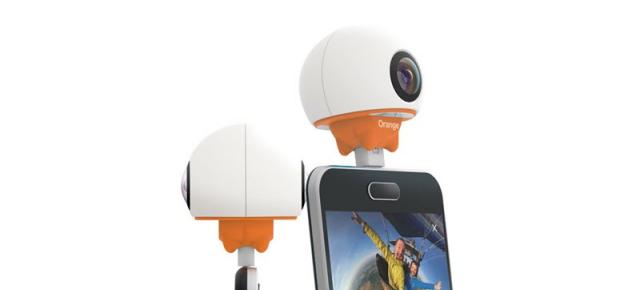 Orange anunță o cameră video ce filmează la 360 grade; se numește Orange Live Cam și aduce port USB Type-C/microUSB 