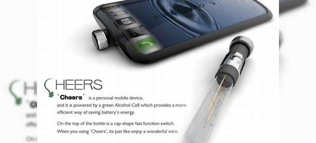 Cheers, un telefon concept pe baza de alcool
