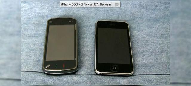 iPhone 3GS Versus Nokia N97, intr-un duel video