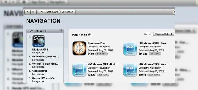 iGo My way 2009 disponibil acum prin App Store; preturi si detalii disponibile aici