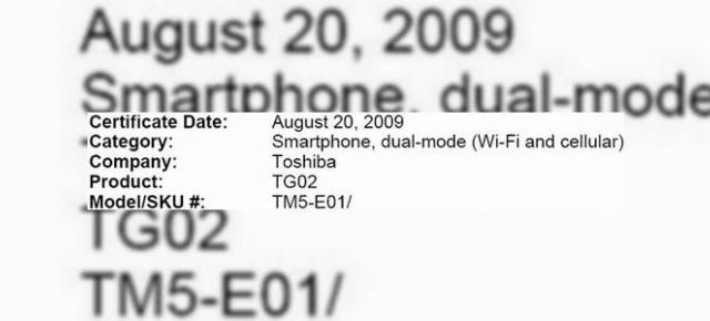Toshiba TG02, scapat pe web de Wi-Fi Alliance