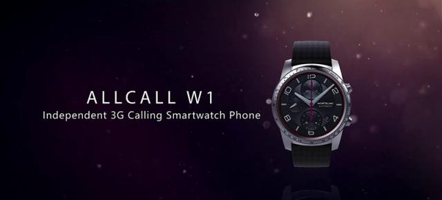 Smartwatch-ul Allcall W1 pune la bătaie 2 GB RAM și suport 3G; vine la reducere alături de alte modele pe GeekBuying