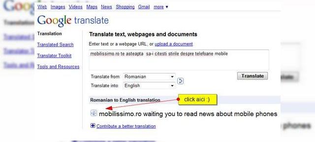 Google Translate suporta acum text to speech... "vorbeste" despre noi
