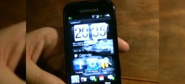 Samsung Omnia 2 ruleaza ROM-ul lui HTC HD2 (Video)