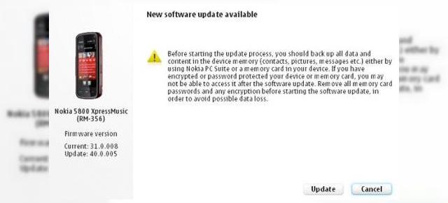 Noul firmware Nokia 5800 XpressMusic vine cu scrolling kinetic, un nou ecran Home