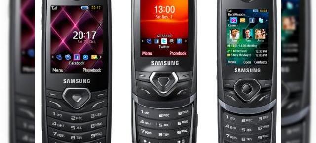 Samsung Shark, gama de telefoane pentru social networking, la pret rezonabil