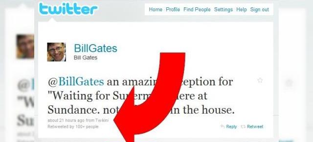 Bill Gates foloseste Twikini pentru a posta de pe mobil pe Twitter