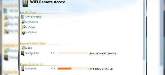 WiFi Remote Access pentru Windows Mobile 6.x: navigheaza pe telefonul tau de pe PC