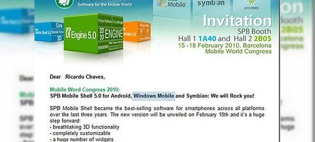 SPB Mobile Shell 5.0 va fi prezentat la MWC 2010