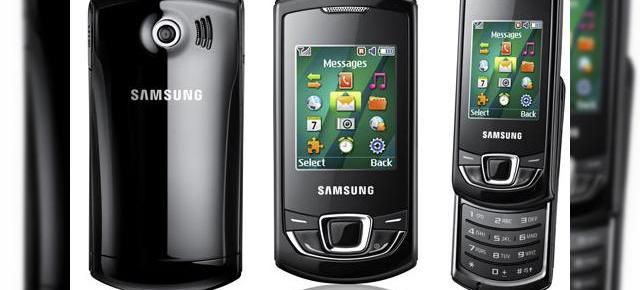 Samsung Monte Slider (GT-E2550) si Monte Bar (GT-C3200), disponibile in noi imagini