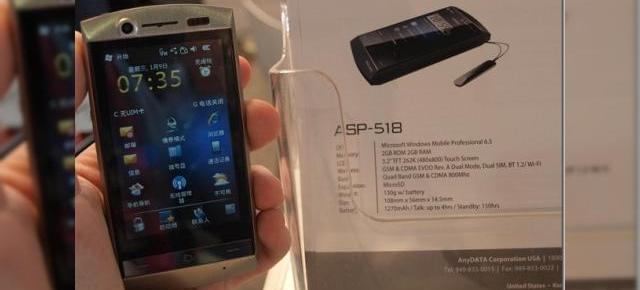 AnyData ASP-518, inca un smartphone asiatic prezentat la MWC 2010