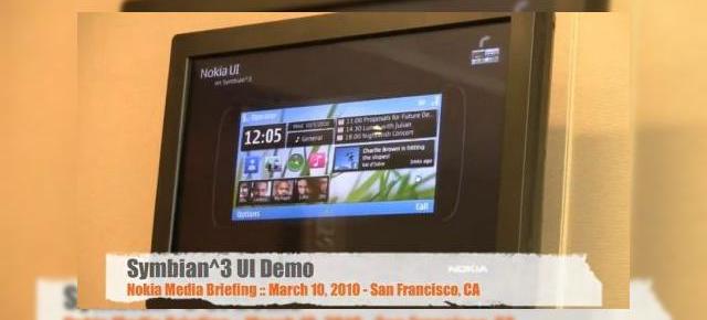 Symbian^3, prezentat intr-un demo video; soseste in 2010
