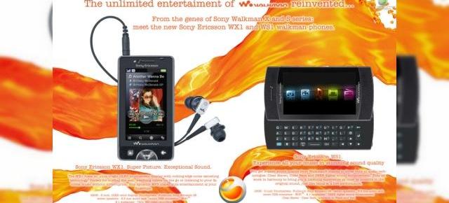Sony Ericsson WX1 si WS1, telefonul Walkman reinventat sub forma de concept