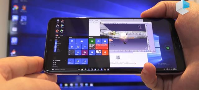 Huawei P20 Pro rulează Windows 10 printr-o soluție remote desktop prezentată de către Huawei în China (Video)