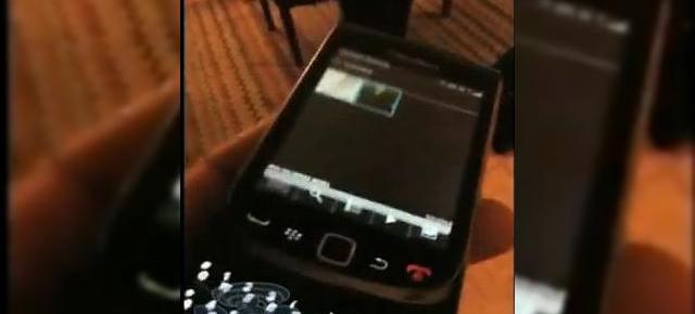 BlackBerry Bold 9800 scapa pe web, de aceasta data filmat (Video)