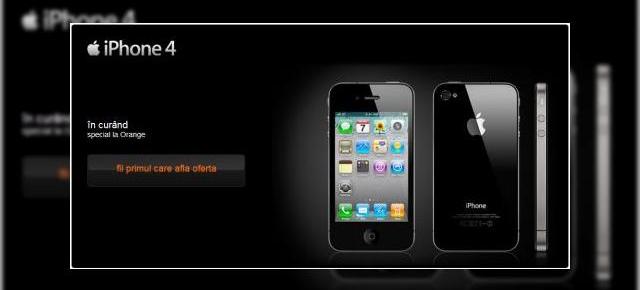 iPhone 4 soseste in Romania prin Orange!