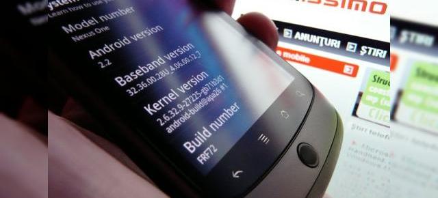 Android 2.2 Froyo beta FRF72, scapat pe Nexus One