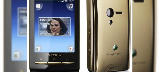 Sony Ericsson XPERIA X10 Mini si Mini Pro disponibile in noi variante de culoare: auriu si roz